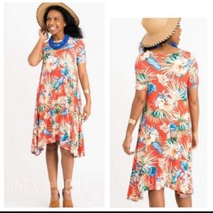 Agnes & Dora tropical print Joplin dress